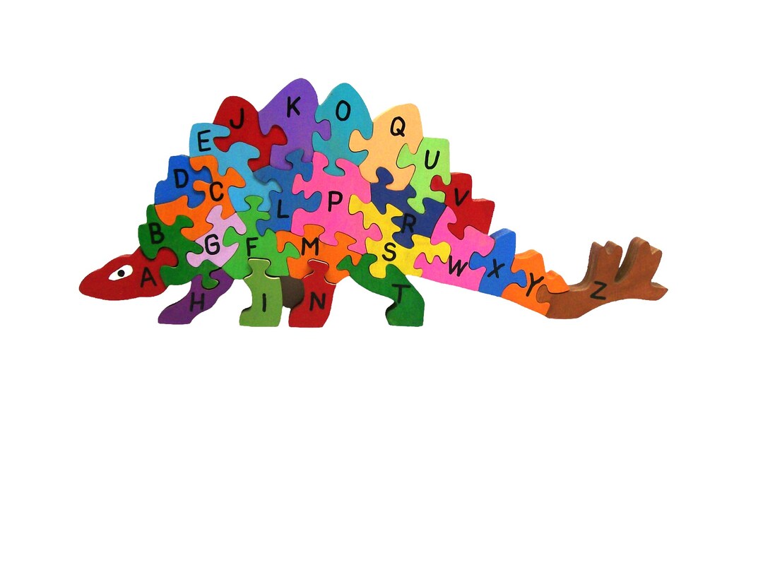 Stegosaurus Wooden Puzzle Dinosaur Puzzle Stegosaurus (Big Or